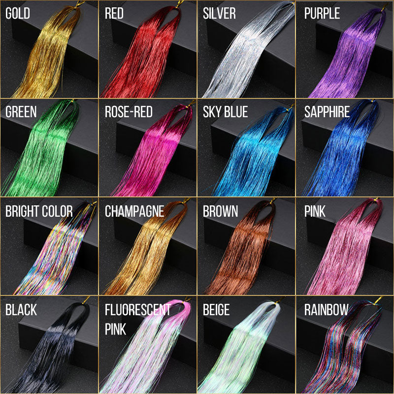🔥 Hot Deal – 16-pack Glitter Satin Hair Accessories (Half Price!) ✨