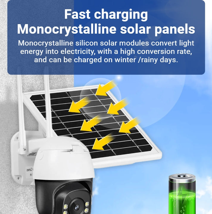 🎁Hot Sale 40% OFF⏳Smart Wireless Solar Surveillance Camera
