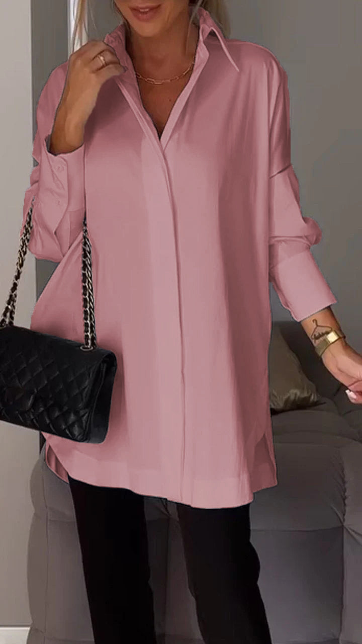 🎁Limited time 40% OFF⏳Lapel Slit Shirt