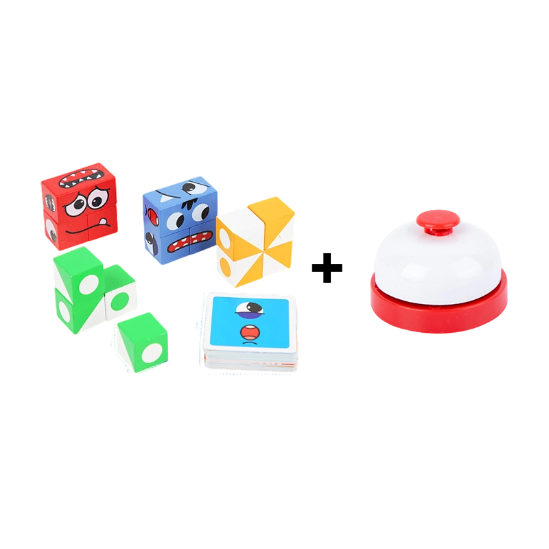 ✨ 5D Puzzle Educational Faces Changing Game - Interactive Family Activity with Rotating Expressions for Creative Learning 👨👩👧👦🔁