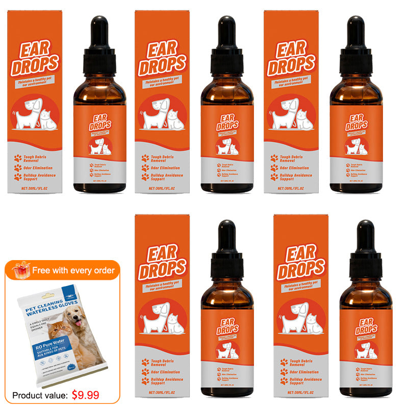 Natural Dog & Cat Ear Drop for Itching & Wax Build-Up