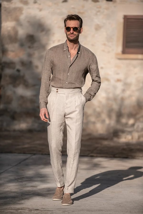 🎁Limited time 40% OFF⏳Men's Solid Color Straight Casual Trousers