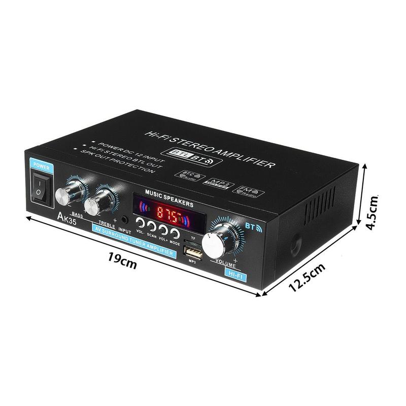 š¢š¢50% OFF !! ā°AK35 Stereo Amplifier Home Audio Bluetooth 5.0 Max