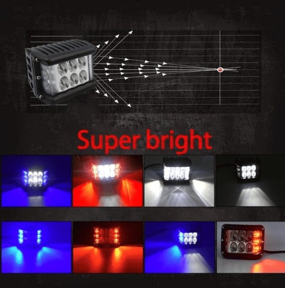 🚗Car Dual Sides LED Dual Color Light.