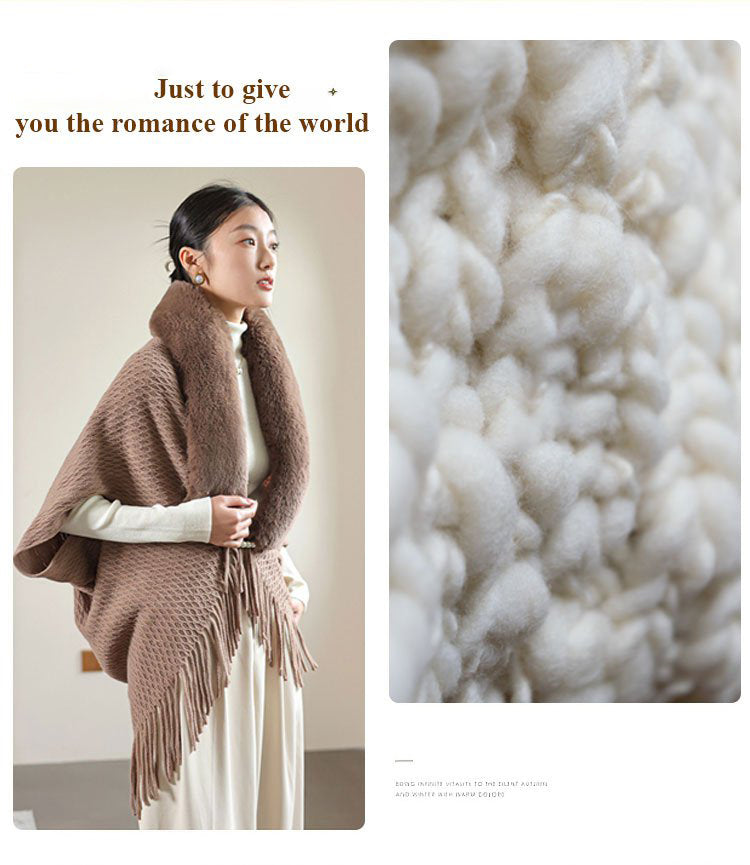 🎁New Year Sale 49% OFF⏳Thick Knit Women's Loose Shawl