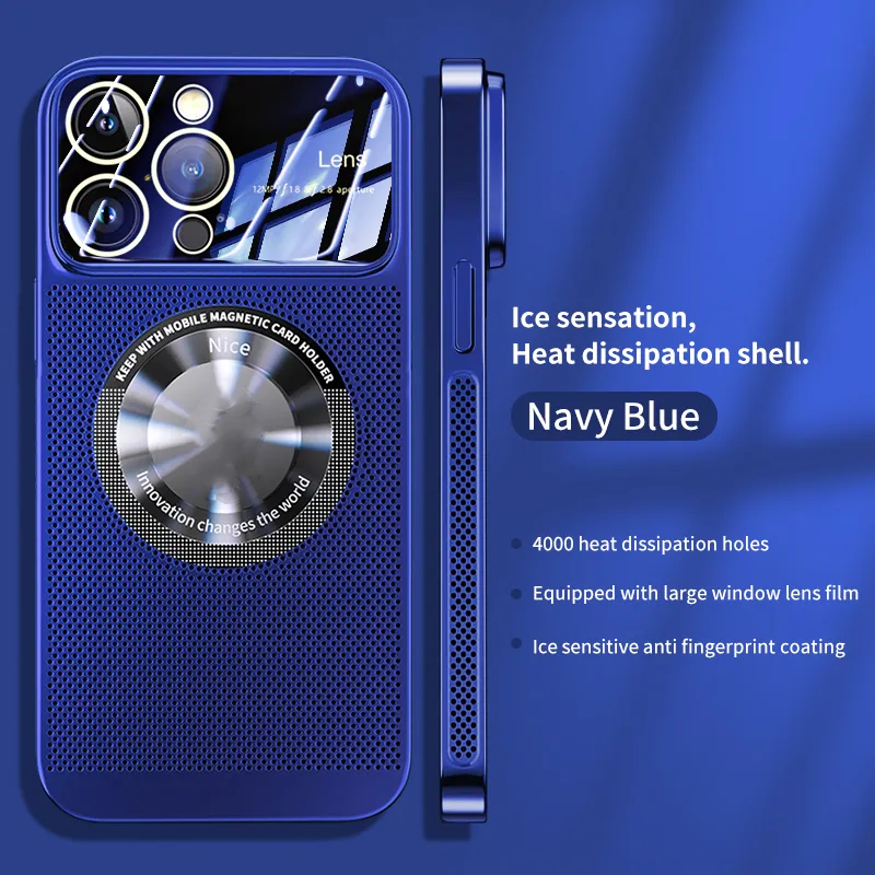 🎁Hot Sale 40% OFF⏳Electroplating Heat Dissipation Magnetic Large Window Phone Case