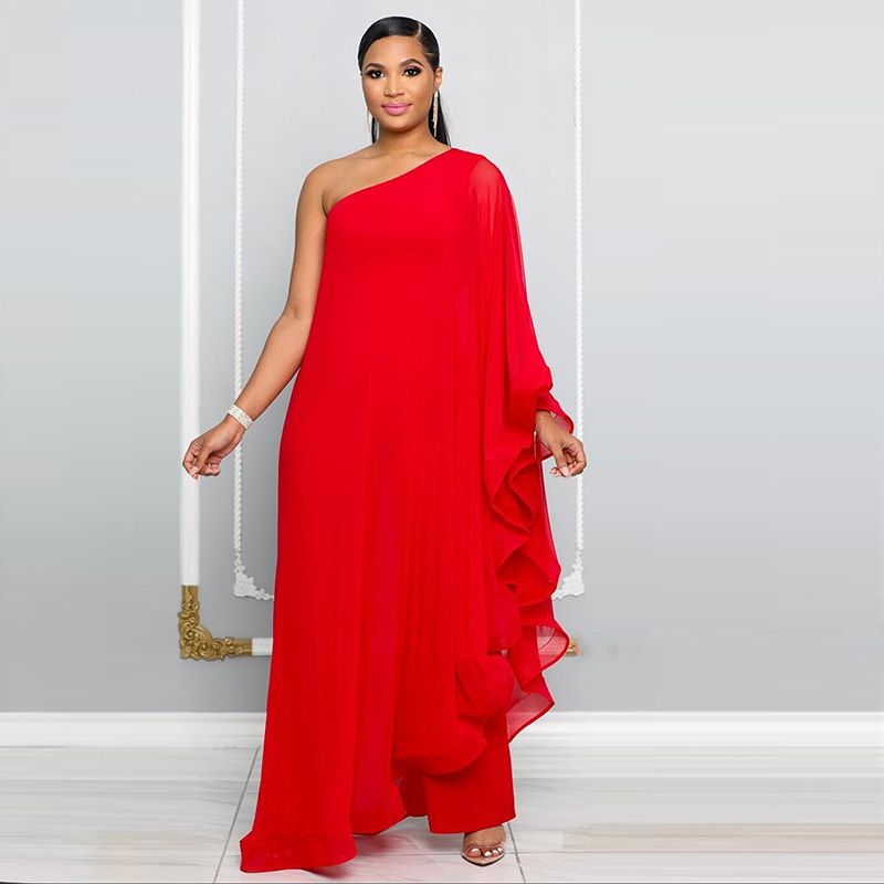 🎁Limited time 40% OFF⏳Elegant One-Shoulder Spliced Jumpsuit