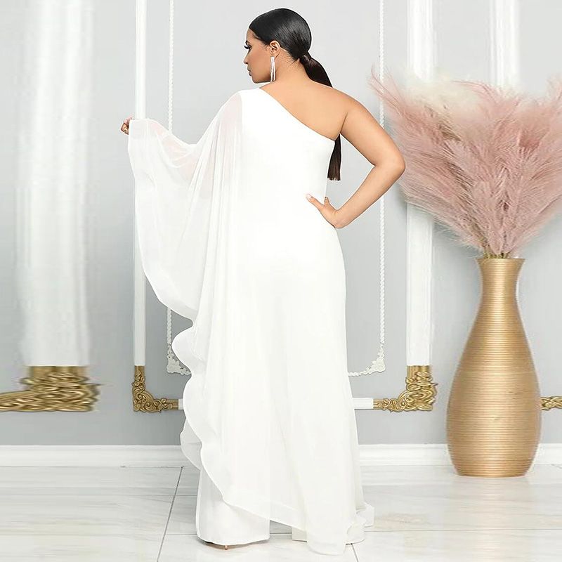 🎁Limited time 40% OFF⏳Elegant One-Shoulder Spliced Jumpsuit