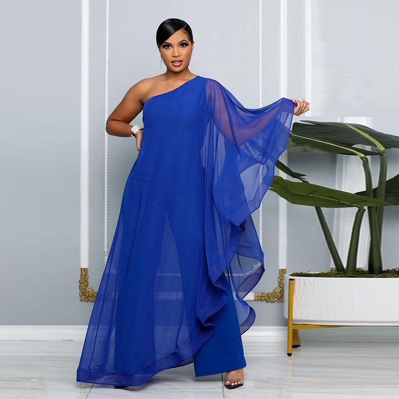 🎁Limited time 40% OFF⏳Elegant One-Shoulder Spliced Jumpsuit