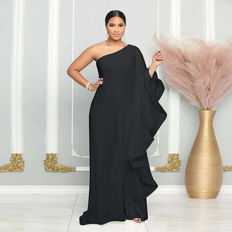 🎁Limited time 40% OFF⏳Elegant One-Shoulder Spliced Jumpsuit