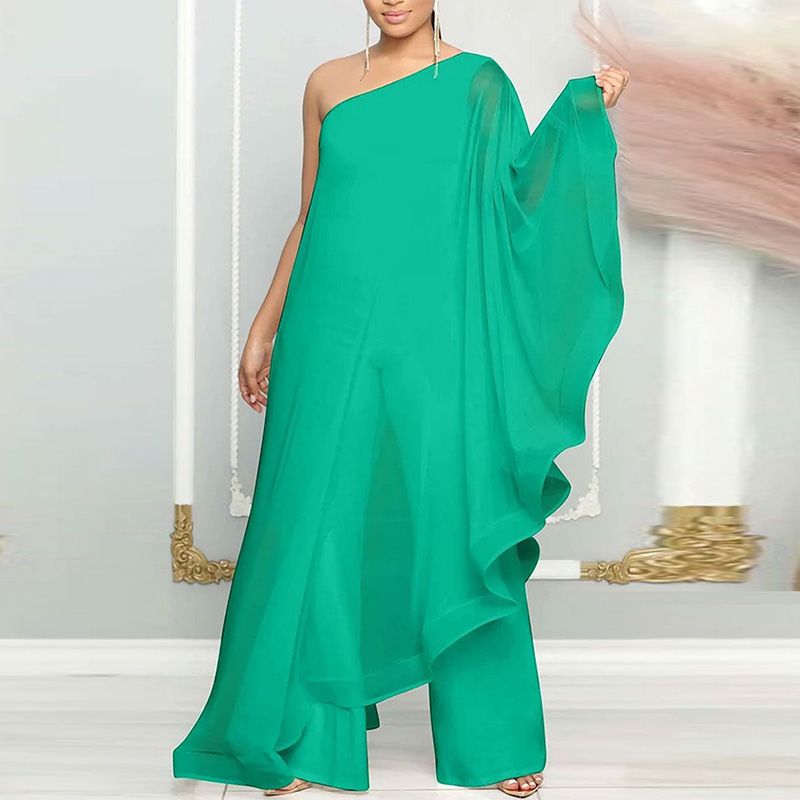 🎁Limited time 40% OFF⏳Elegant One-Shoulder Spliced Jumpsuit