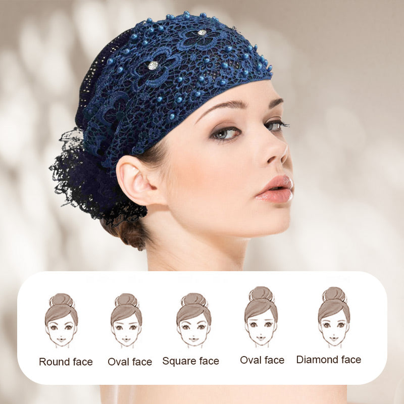 🎁Limited time 40% OFF⏳Ladies Floral Lace Headscarf