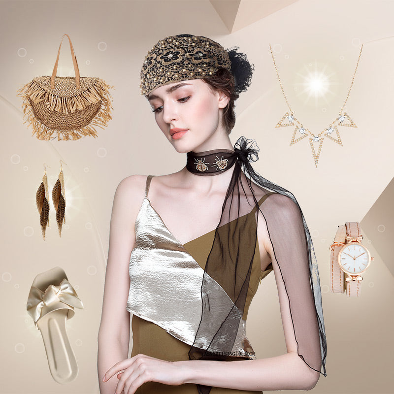 🎁Limited time 40% OFF⏳Ladies Floral Lace Headscarf