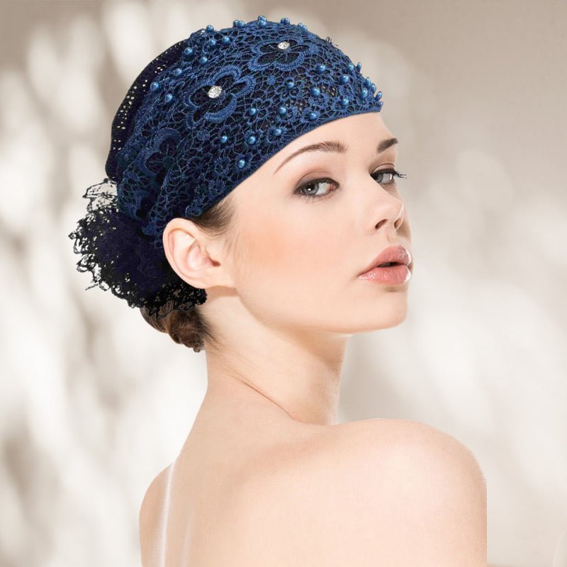 🎁Limited time 40% OFF⏳Ladies Floral Lace Headscarf