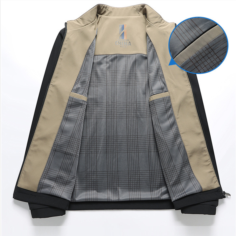 Men's Standing Collar Zipper Casual Jacket(50% OFF)