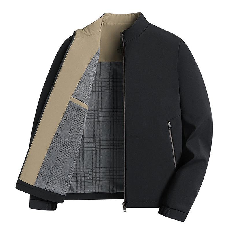 Men's Standing Collar Zipper Casual Jacket(50% OFF)