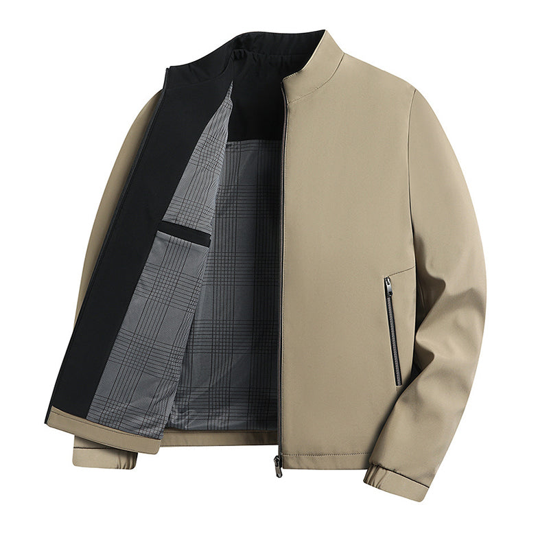 Men's Standing Collar Zipper Casual Jacket(50% OFF)