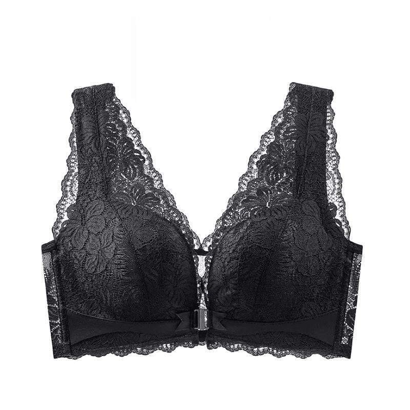 🔥New Hot Selling❤️🔥Lace Open Button Closure Anti-Sagging Breathable Bra