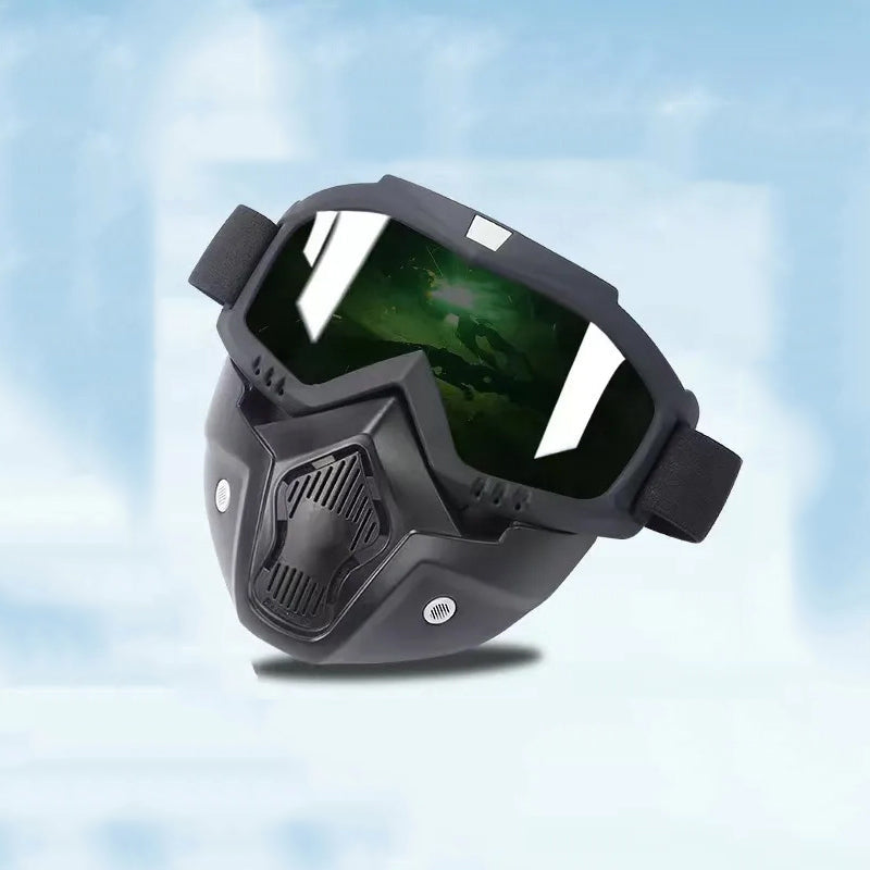 🔥HD Anti-fog Detachable Full Face Goggles(Anti-Glare, Anti-Ultraviolet Radiation, Anti-Dust)