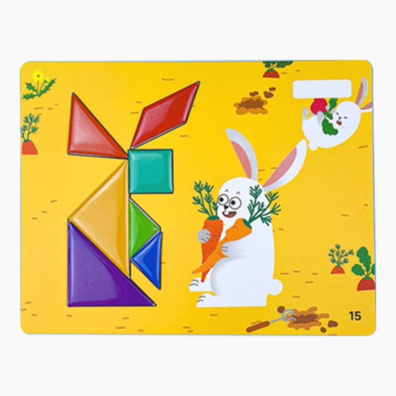 🧩 Magnetic Travel Tangram Puzzle for Kids – Fun, Educational & Portable ✨