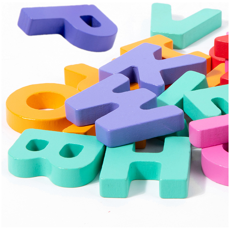 ๐จ26-Piece Wooden Letter & Animal Matching Toy
