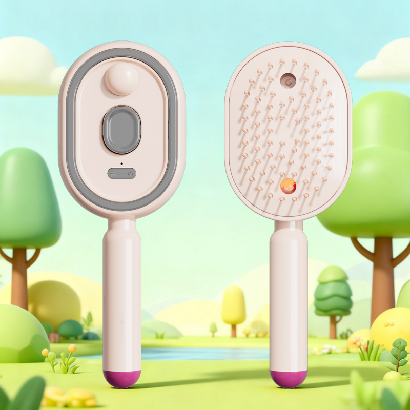 📢📢70 % OFF💆 ✨ 3-in-1 Electric Spray & Massage Hair Brush