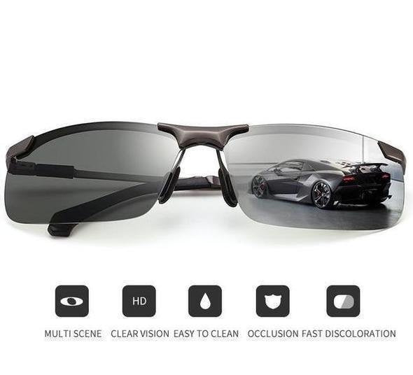 2026Photochromic Sunglasses with Anti-glare Polarized Lens(50% OFF)