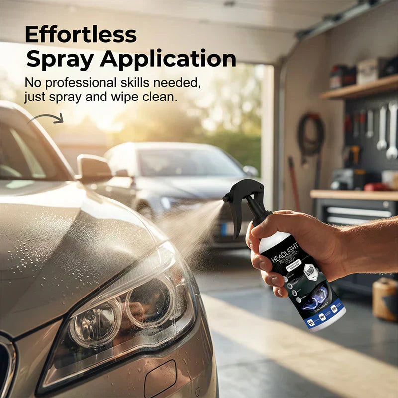 🚗 50% OFF NOW! 🔆Automotive Headlamp Restoration Fluid, oxidized and yellowed automotive headlamps, blurring enhanced crystalline coating refurbisher