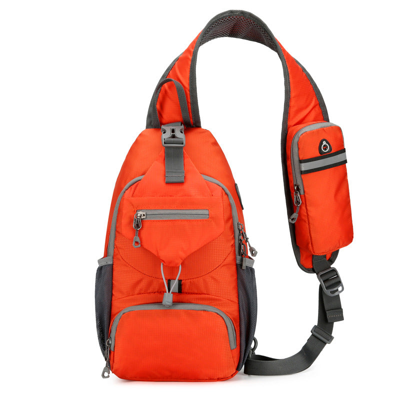 🎒40% OFF! ✨ Men's Outdoor Sling Crossbody Bag – Multi-Pocket, Water-Resistant, Breathable Back 🌦️