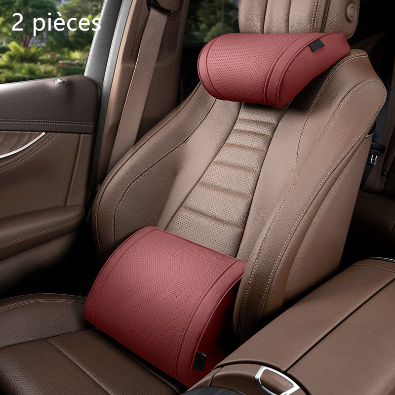 ๐บ Cool Mesh, Firm Support โ Ergonomic Car Seat Cushion Set. Corrects Posture, Relieves Sciatica. Free UK Delivery