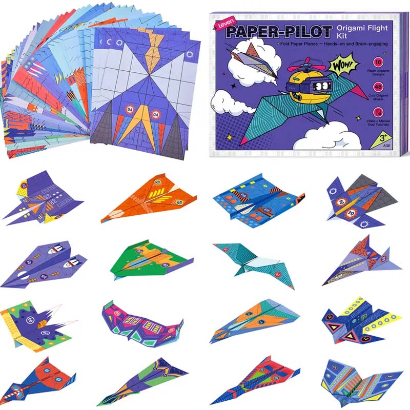 ๐ 2026 Sale โ Over 32โฏ700 Sold!๐ฅ Creative DIY Paper Airplane Set For Kids