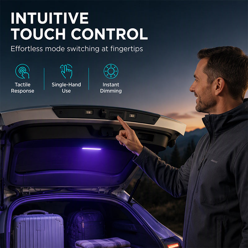 Solar-Powered Car Trunk Auto-Induction Light