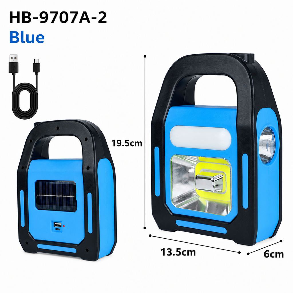 ✨50K+ SOLD – LIMITED TIME OFFER✨3-in-1 Solar COB LED Work Light – front, auxiliary & side lights, solar/USB charging, IP44 waterproof