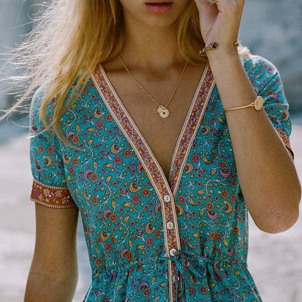 🎁Limited time 40% OFF⏳Vintage Printed Bohemian Dresses