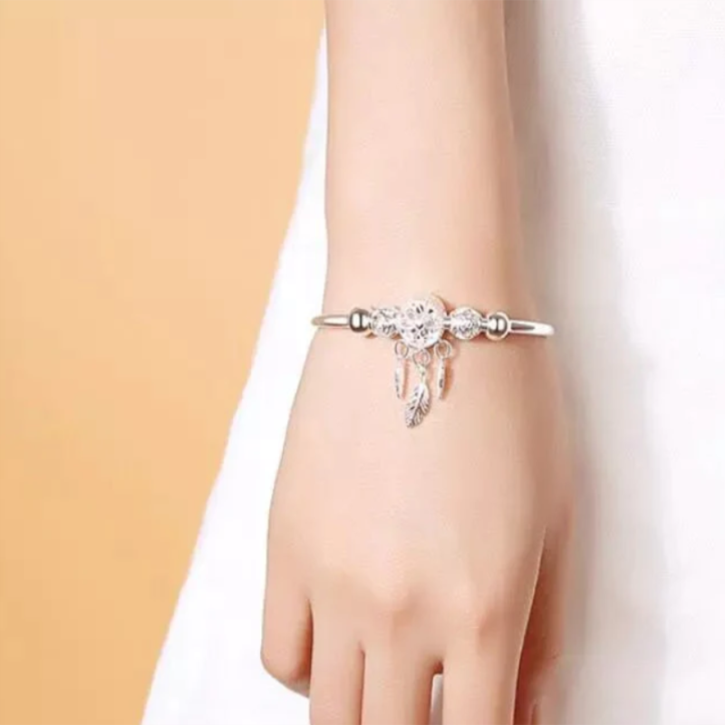 📿Dreamcatcher Bracelet SILVER (GIFT BOX) - newbeew