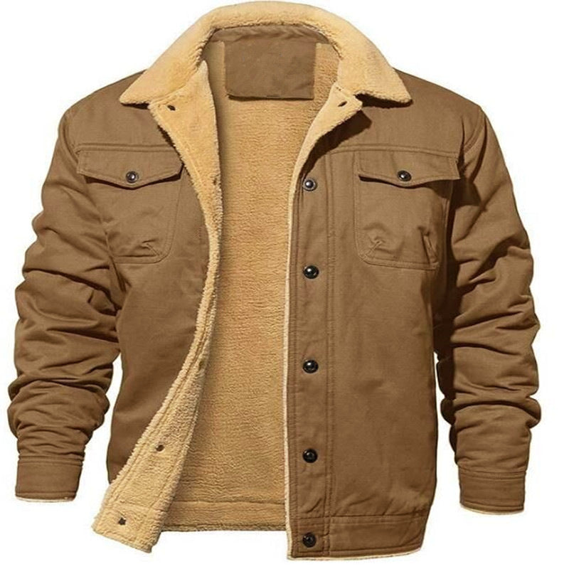 🎁New Year Sale 40% OFF⏳Men's Retro Western Winter Fleece Jacket