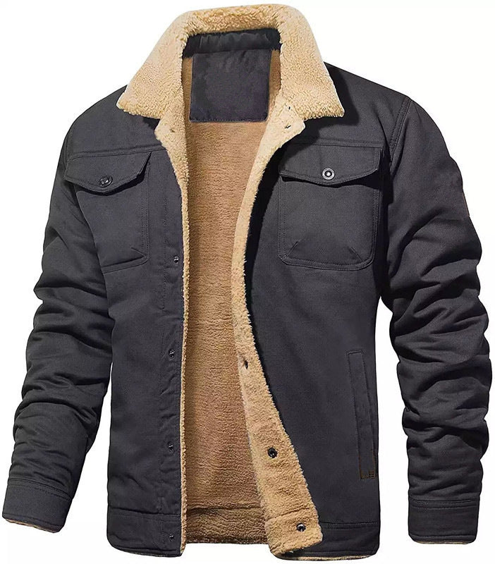 🎁New Year Sale 40% OFF⏳Men's Retro Western Winter Fleece Jacket