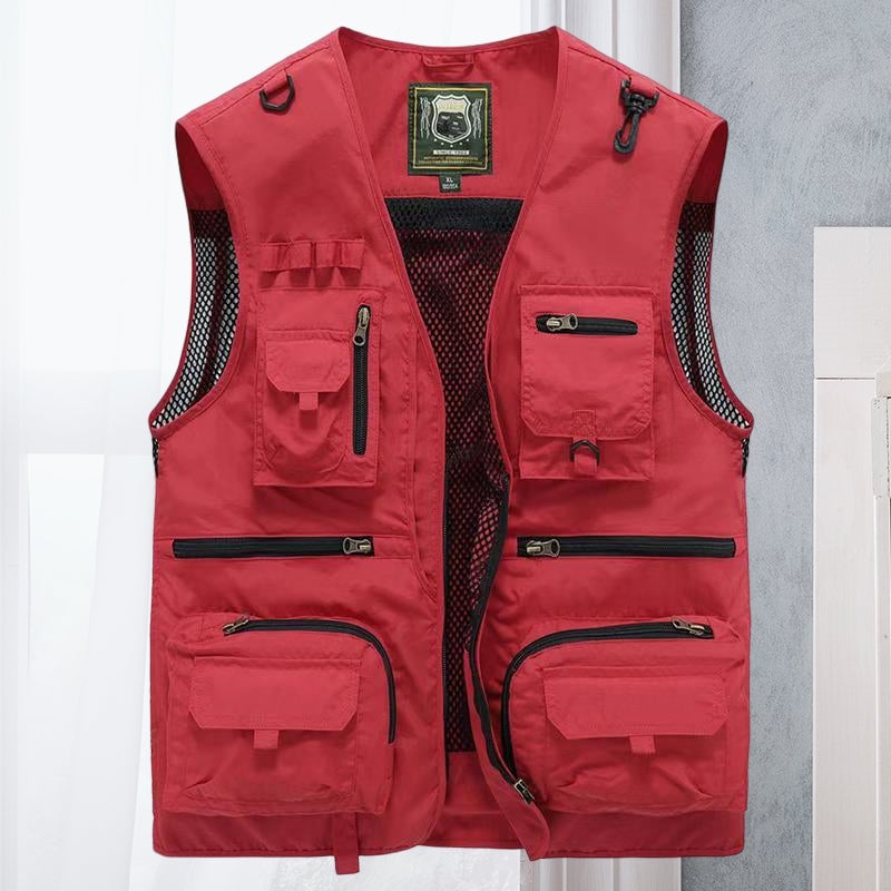 🎁Hot Sale 49% OFF⏳Breathable Mesh Zip Cargo Vest
