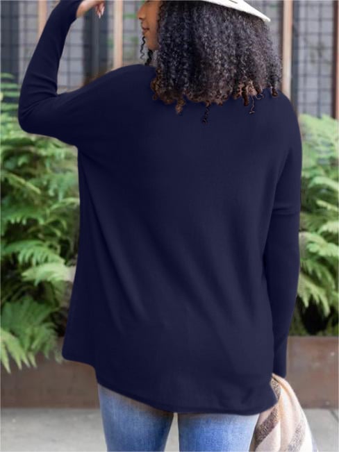 🎁Hot Sale 49% OFF⏳LONG SLEEVE THUMBHOLE SWEATER POCKET TUNIC