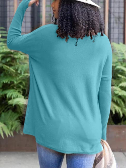 🎁Hot Sale 49% OFF⏳LONG SLEEVE THUMBHOLE SWEATER POCKET TUNIC