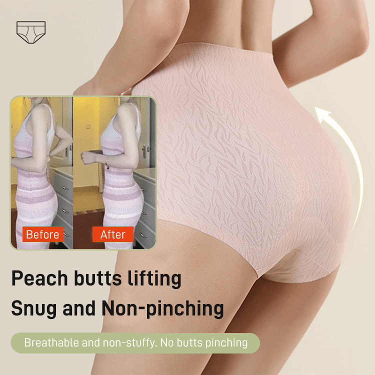 🎁Hot Sale 49% OFF⏳Fresh Seamless High Waist Hip Lifting Tummy Control Panties