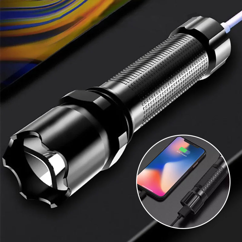 🎁Hot Sale 49% OFF⏳USB Chargeable Portable Outdoor Flashlight