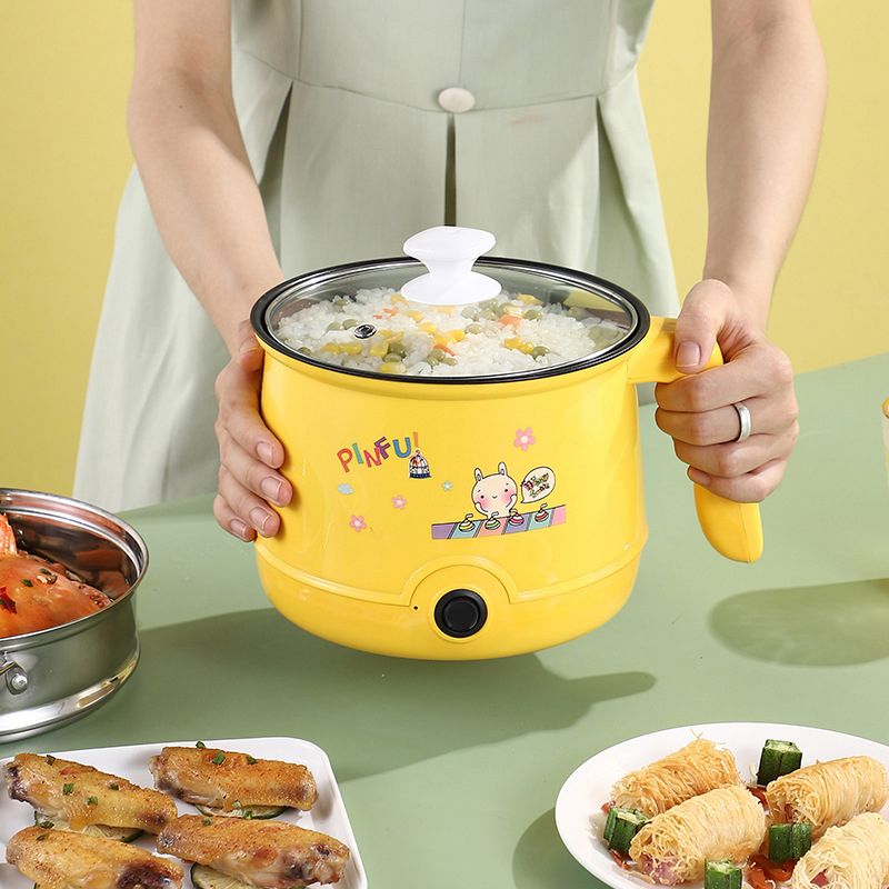 🎁Hot Sale 49% OFF⏳Non-stick Mini Electric Hot Pot with Steamer