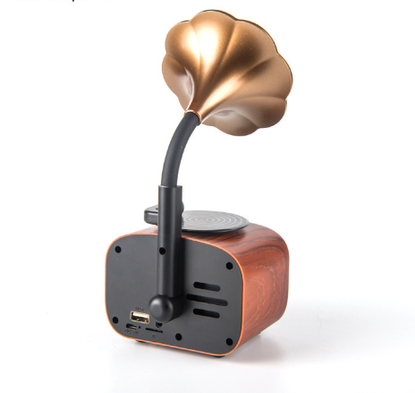 🎁Hot Sale 49% OFF⏳Vintage Wooden Gramophone Bluetooth Speaker