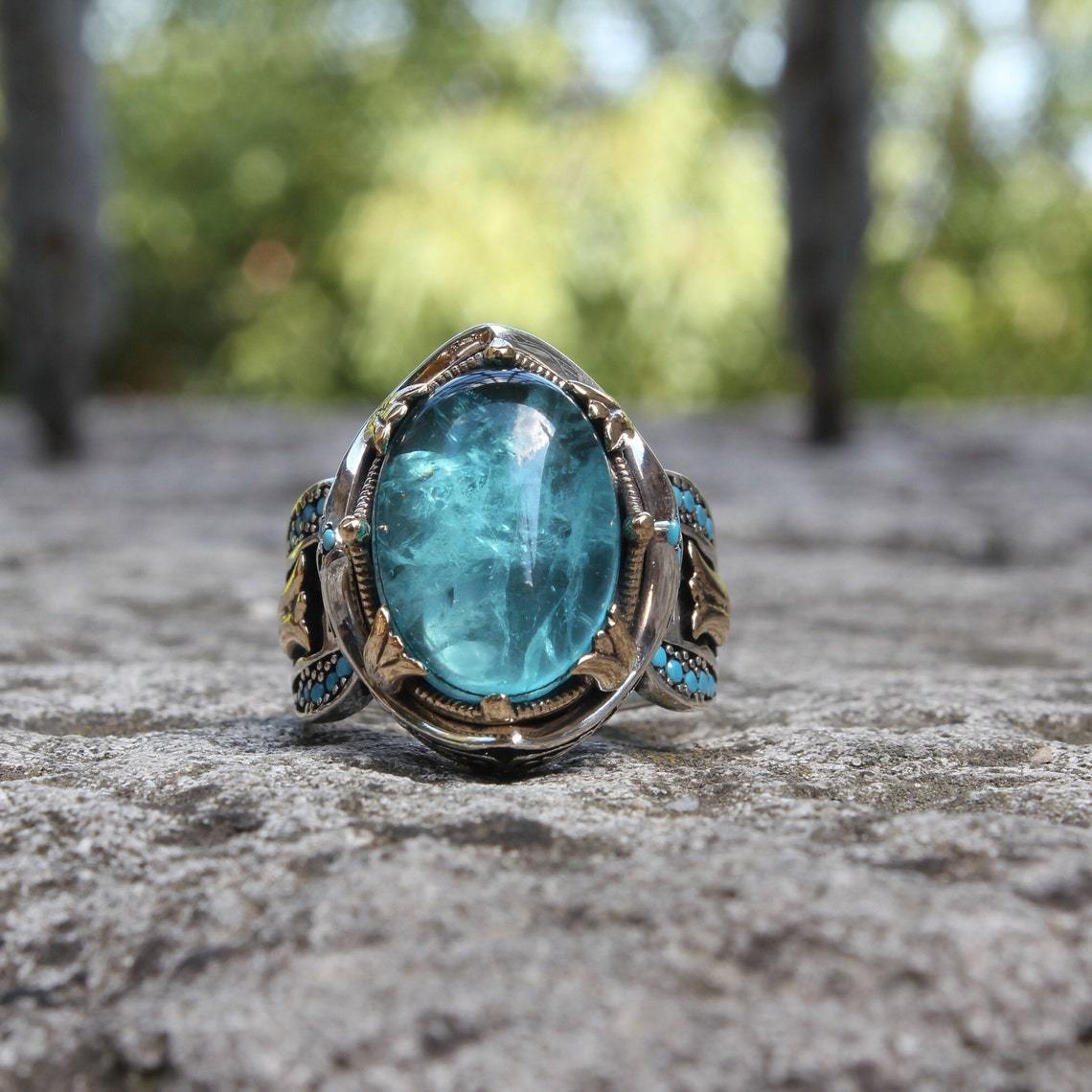 🎁Hot Sale 49% OFF⏳Luxurious silver sapphire ring