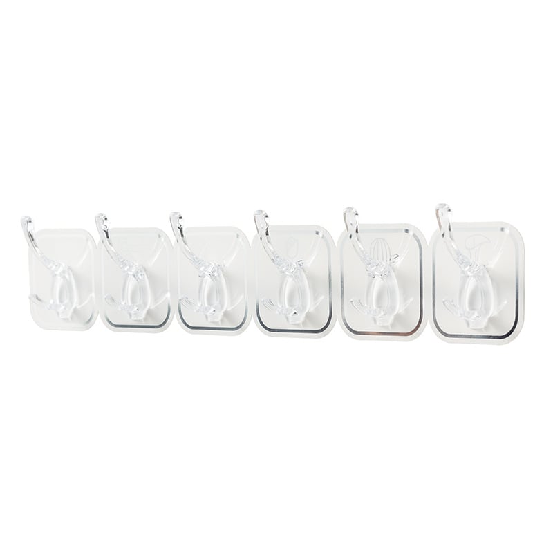 🎁Hot Sale 49% OFF⏳MULTIFUNCTIONAL TRANSPARENT 6 HOOKS