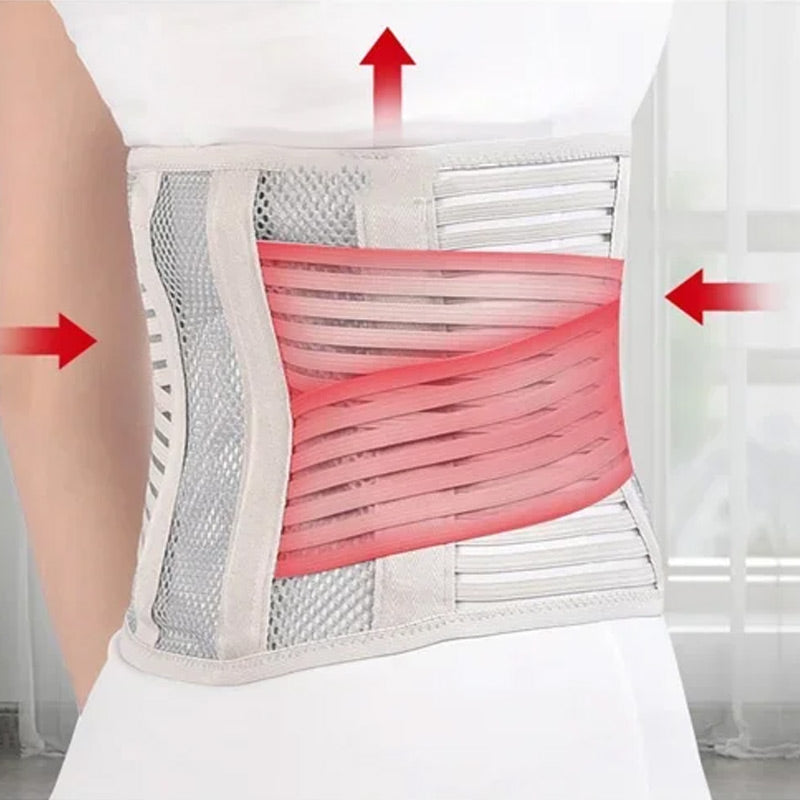 🎁Hot Sale 49% OFF⏳Heat-pressed Mesh Breathable Steel Plate Support Waist Protector
