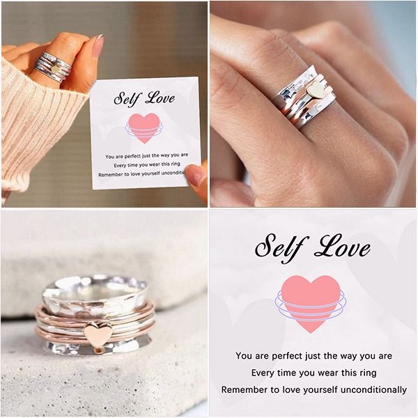 🎁Hot Sale 49% OFF⏳Self Love Spinner Heart Ring