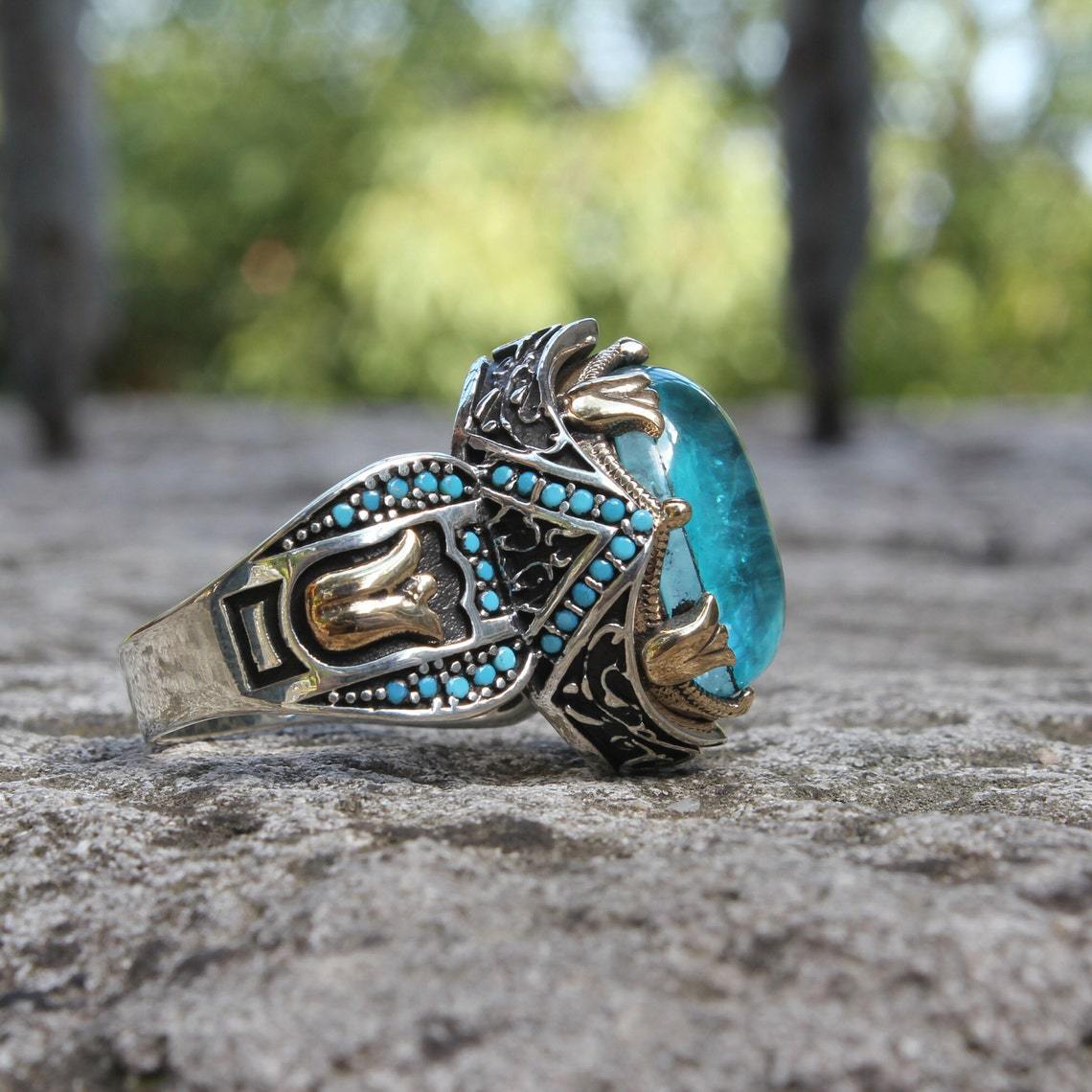 🎁Hot Sale 49% OFF⏳Luxurious silver sapphire ring