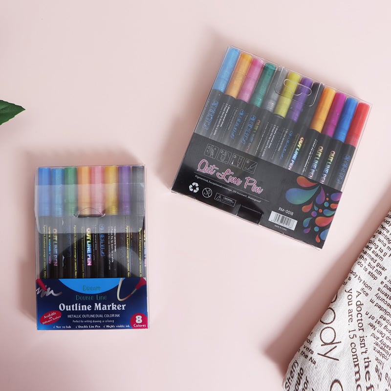 🎁Christmas 49% OFF⏳🖌2024 Best-Selling Dual-Line Highlighter - newbeew
